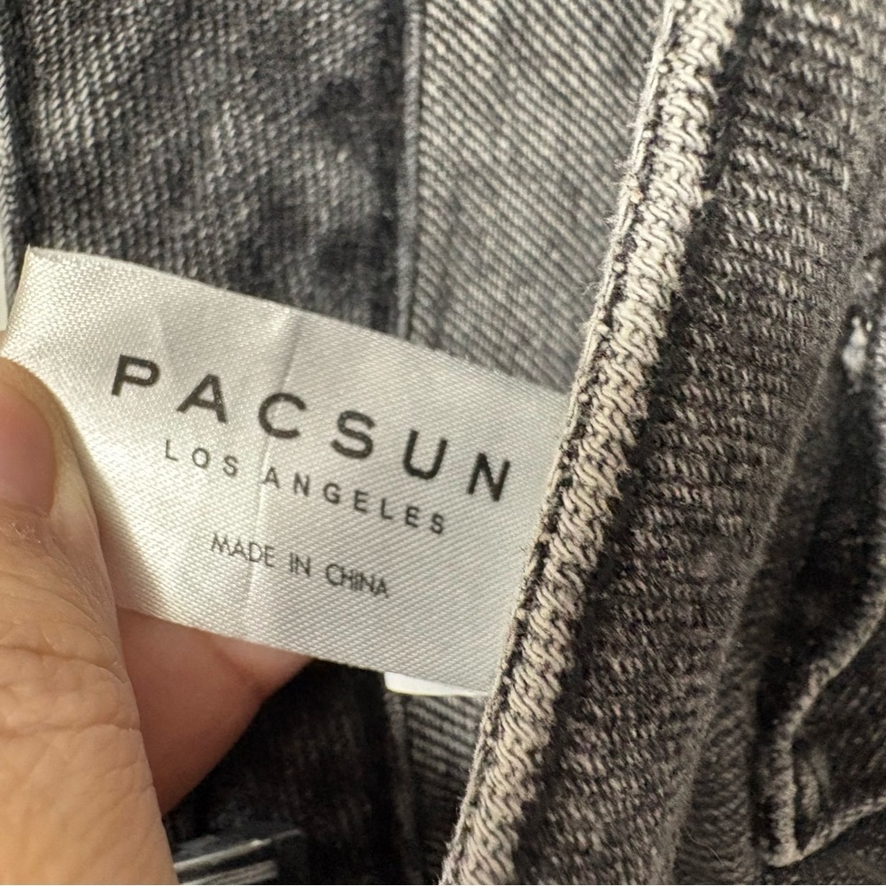 Pacsun Beverly Wash Denim Mom Jean High Rise Size 25 Faded Black Grunge 90's - Picture 7 of 10